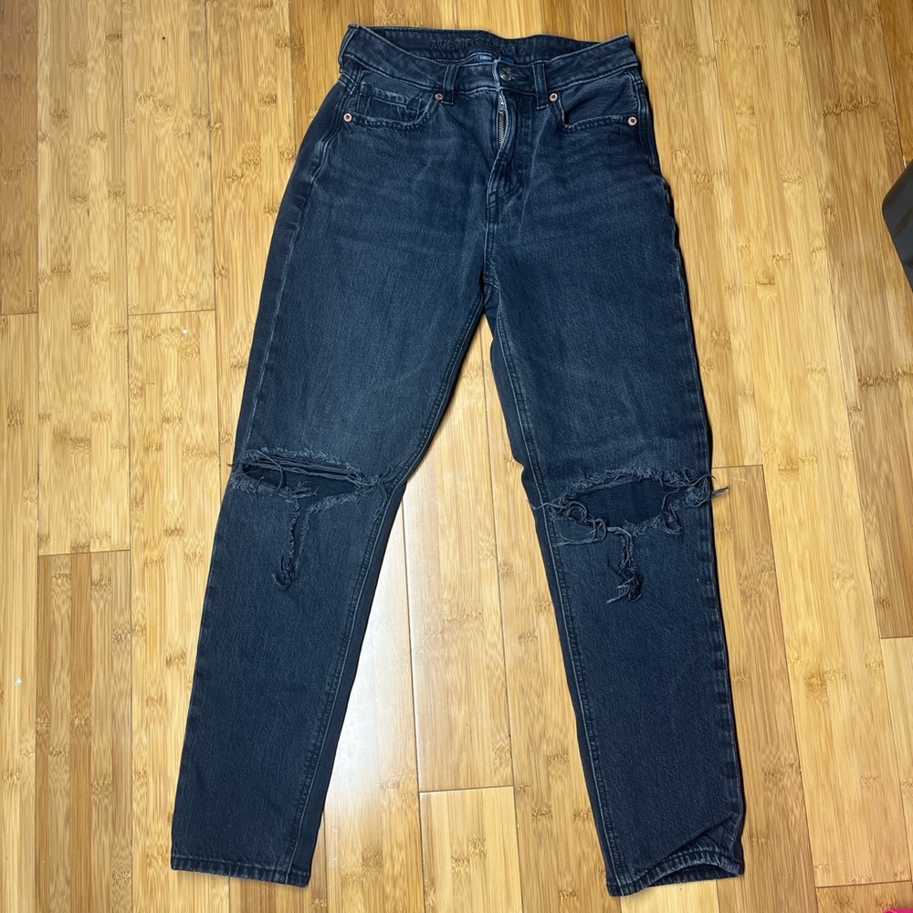 American Eagle Outfitters Black Relaxed Jeans